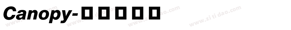 Canopy字体转换