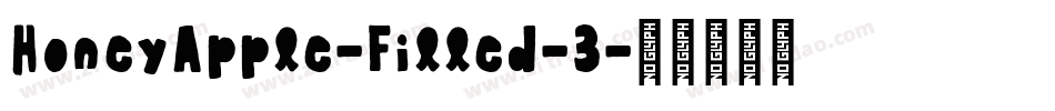 HoneyApple-Filled-3字体转换