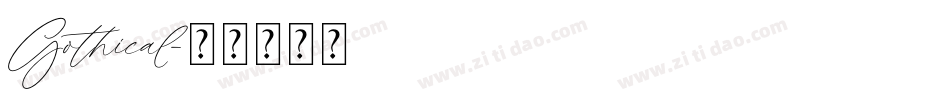 Gothical字体转换