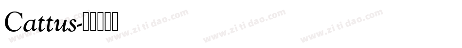 Cattus字体转换