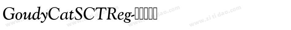GoudyCatSCTReg字体转换