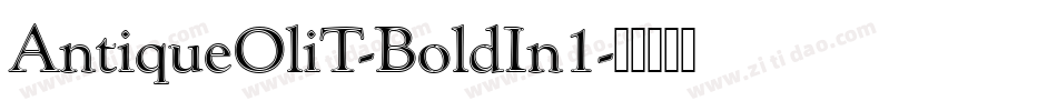 AntiqueOliT-BoldIn1字体转换