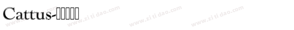 Cattus字体转换