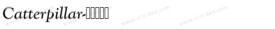 Catterpillar字体转换