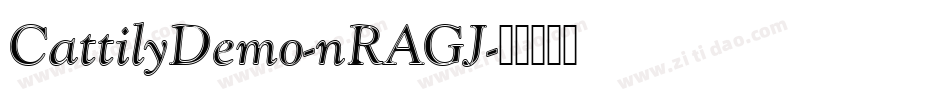 CattilyDemo-nRAGJ字体转换