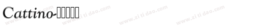 Cattino字体转换