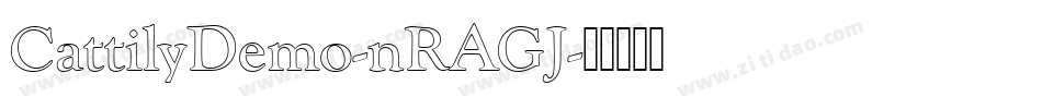 CattilyDemo-nRAGJ字体转换