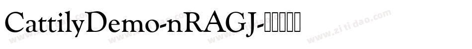 CattilyDemo-nRAGJ字体转换