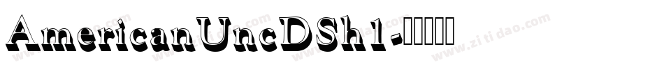 AmericanUncDSh1字体转换