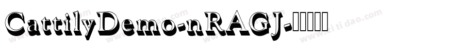 CattilyDemo-nRAGJ字体转换