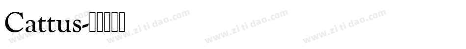 Cattus字体转换