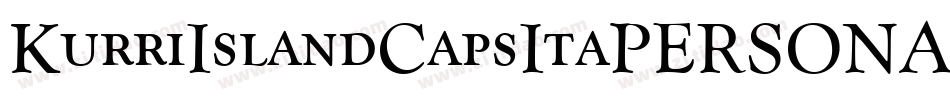 KurriIslandCapsItaPERSONAL-Rg字体转换