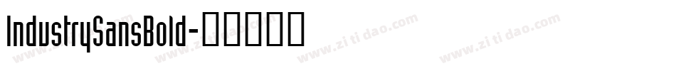 IndustrySansBold字体转换