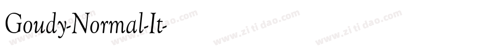 Goudy-Normal-It字体转换 Goudy-Normal-It字体转换