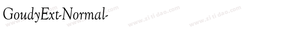 GoudyExt-Normal字体转换 GoudyExt-Normal字体转换
