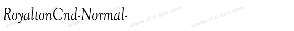 RoyaltonCnd-Normal字体转换