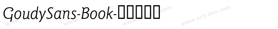 GoudySans-Book字体转换