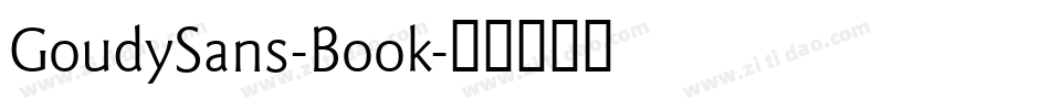 GoudySans-Book字体转换