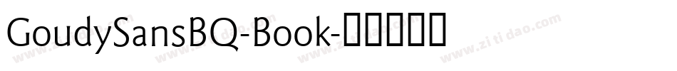 GoudySansBQ-Book字体转换