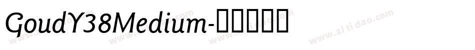 GoudY38Medium字体转换