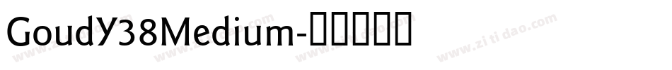 GoudY38Medium字体转换