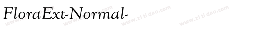FloraExt-Normal字体转换
