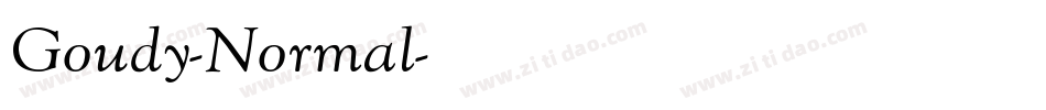 Goudy-Normal字体转换