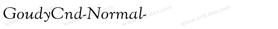 GoudyCnd-Normal字体转换