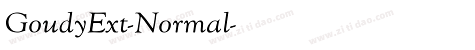 GoudyExt-Normal字体转换 GoudyExt-Normal字体转换