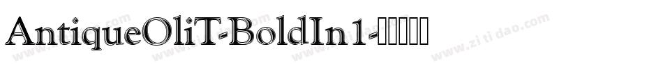AntiqueOliT-BoldIn1字体转换