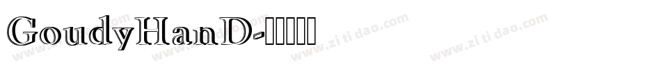 GoudyHanD字体转换