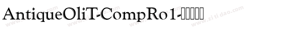 AntiqueOliT-CompRo1字体转换 AntiqueOliT-CompRo1字体转换