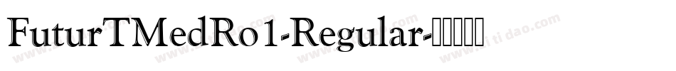 FuturTMedRo1-Regular字体转换