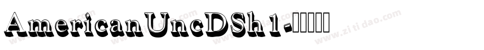 AmericanUncDSh1字体转换