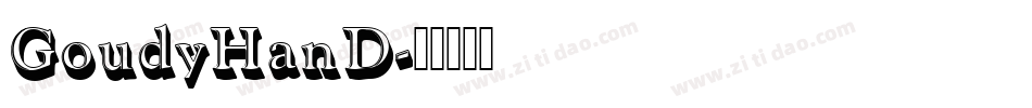 GoudyHanD字体转换