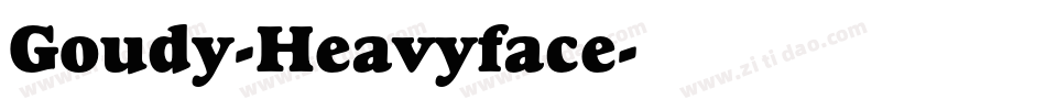 Goudy-Heavyface字体转换