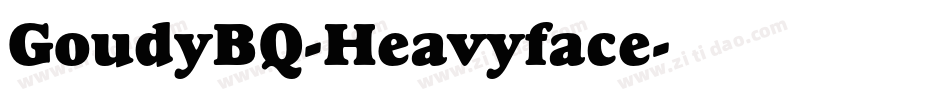 GoudyBQ-Heavyface字体转换