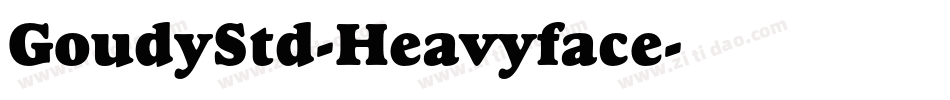 GoudyStd-Heavyface字体转换