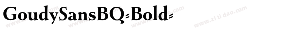 GoudySansBQ-Bold字体转换