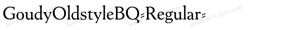 GoudyOldstyleBQ-Regular字体转换