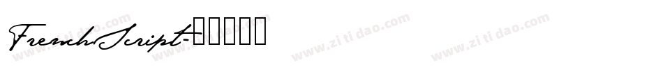 FrenchScript字体转换