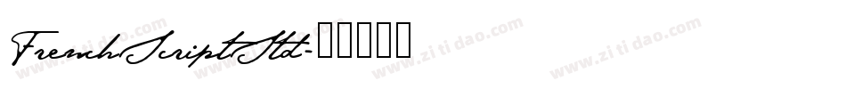 FrenchScriptStd字体转换