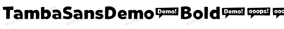 TambaSansDemo-Bold字体转换