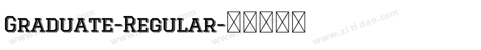 Graduate-Regular字体转换