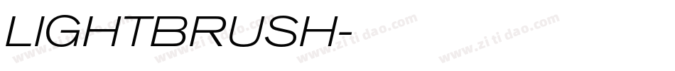 LIGHTBRUSH字体转换