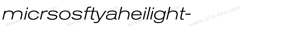 micrsosftyaheilight字体转换