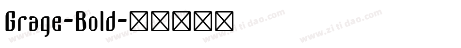 Grage-Bold字体转换