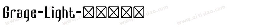 Grage-Light字体转换