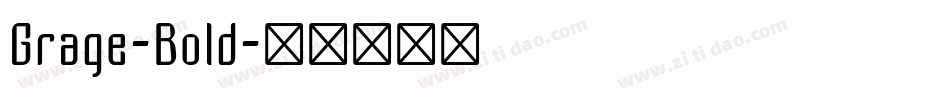 Grage-Bold字体转换