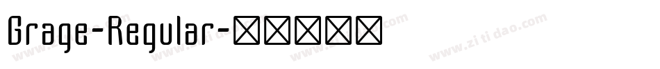 Grage-Regular字体转换